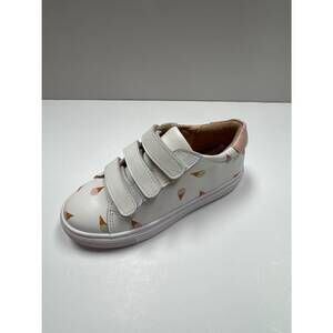 NEW 1936 kid's scarlet double vl sneaker in white leather